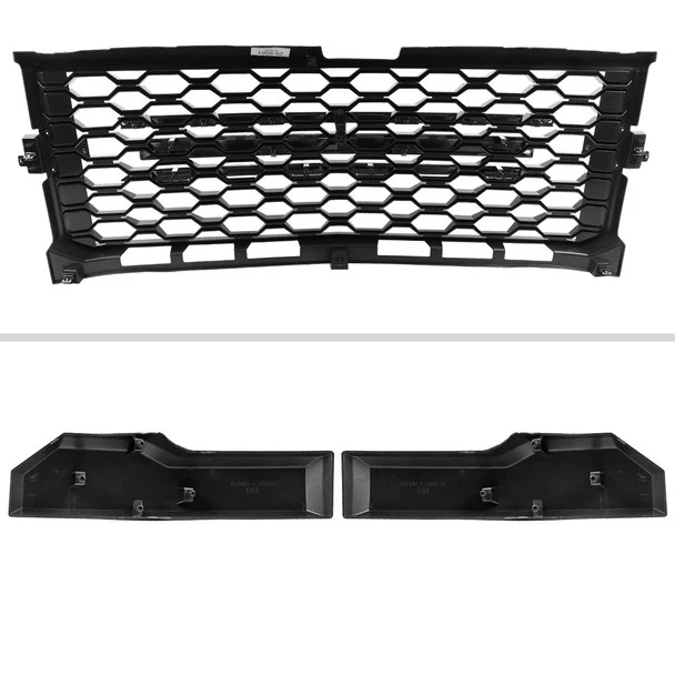 Spec-D Grill Chevy Silverado 1500 (2019–2022) Honeycomb Style - Gloss Black - Image 17