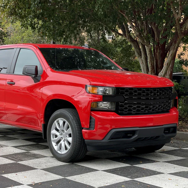 Spec-D Grill Chevy Silverado 1500 (2019–2022) Honeycomb Style - Gloss Black - Image 20