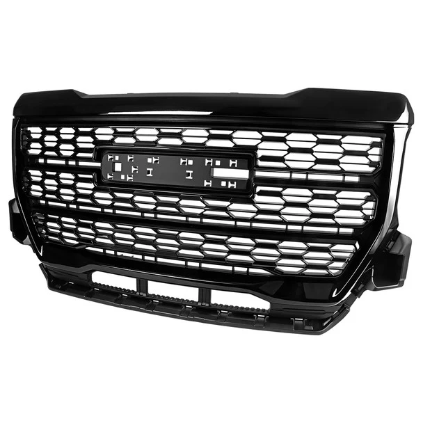 Spec-D Grill GMC Canyon (2021-2022) Denali Style Front Upper - Gloss Black