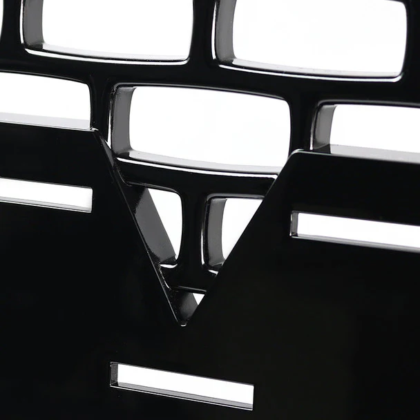 Spec-D Grill GMC Sierra 1500 (2014-2015) Denali Style Square Mesh - Gloss Black - Image 7