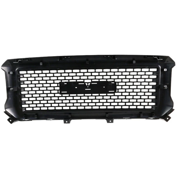 Spec-D Grill GMC Sierra 1500 (2014-2015) Denali Style Square Mesh - Gloss Black - Image 9
