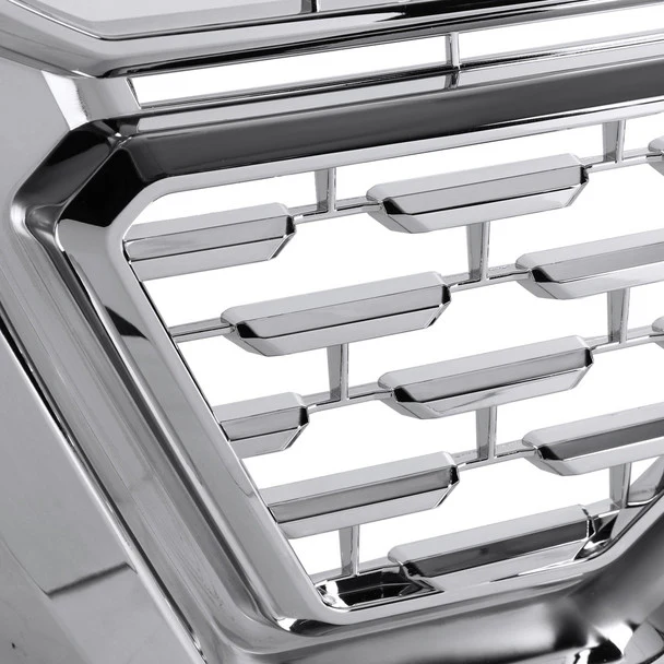 Spec-D Grill GMC Sierra 1500 (2019-2021) Denali Style Mesh - Chrome or Black - Image 4