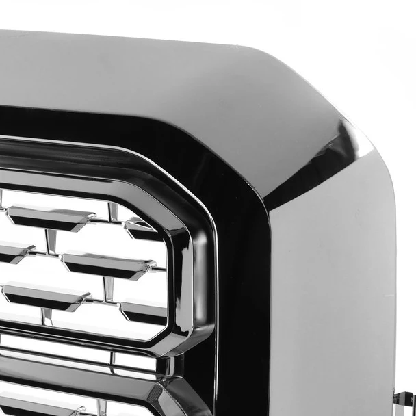 Spec-D Grill GMC Sierra 1500 (2019-2021) Denali Style Mesh - Chrome or Black - Image 5