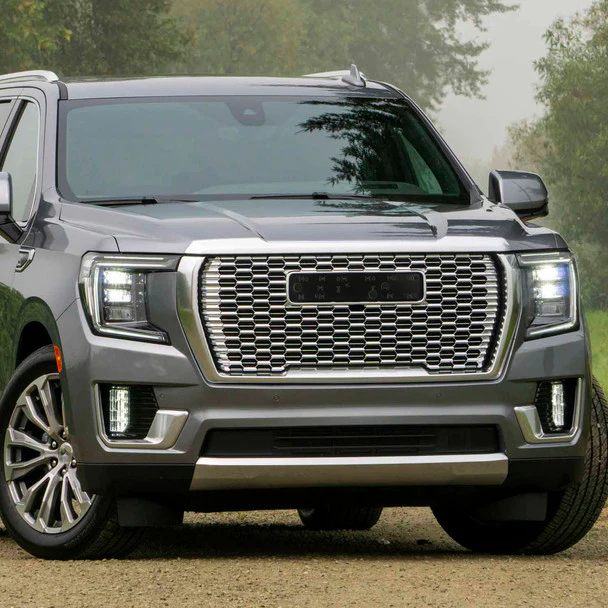 Spec-D Grill GMC Yukon / Yukon XL (2021-2023) Denali Style Mesh - Gloss Black or Chrome - Image 10