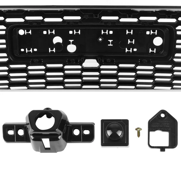 Spec-D Grill GMC Yukon / Yukon XL (2021-2023) Denali Style Mesh - Gloss Black or Chrome - Image 17