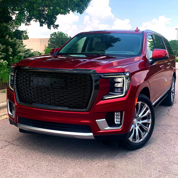 Spec-D Grill GMC Yukon / Yukon XL (2021-2023) Denali Style Mesh - Gloss Black or Chrome - Image 19