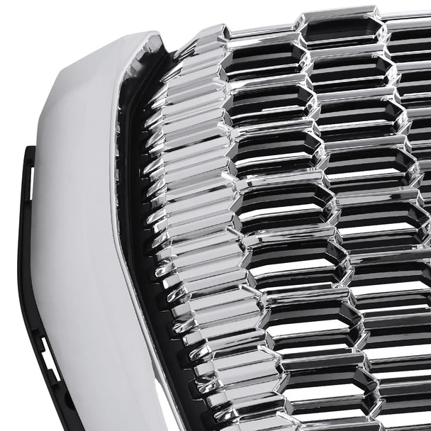 Spec-D Grill GMC Yukon / Yukon XL (2021-2023) Denali Style Mesh - Gloss Black or Chrome - Image 4