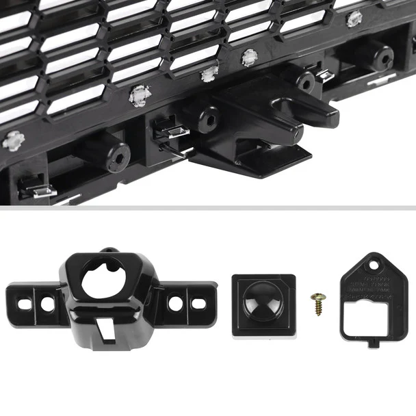 Spec-D Grill GMC Yukon / Yukon XL (2021-2023) Denali Style Mesh - Gloss Black or Chrome - Image 7