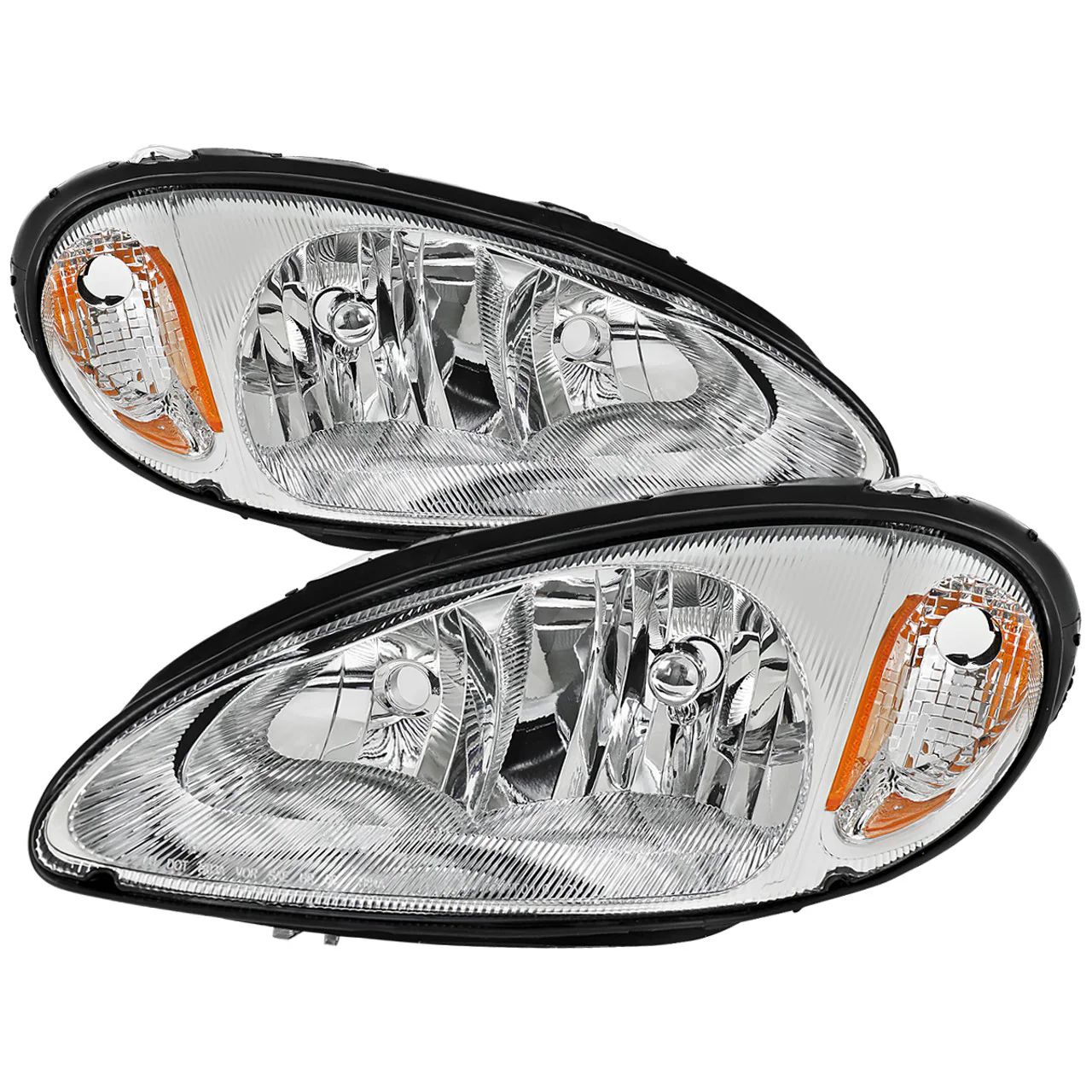 Spec-D Headlights Chrysler PT Cruiser (01-05) OEM Replacement w/ Black or Chrome Housing