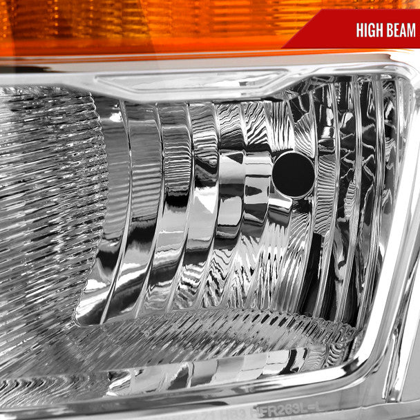 Spec-D Headlights Ford F150 (2021-2023) Factory Style - Black or Chrome Housing w/ Clear or Smoked Lens - Image 13