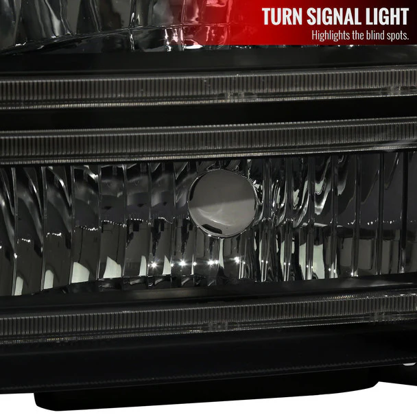 Spec-D Headlights Ford F250 / F350/ F450 / F550 Super Duty (2005-2007) OE Style w/ Dual LED C-Bar - Chrome or Black - Image 35