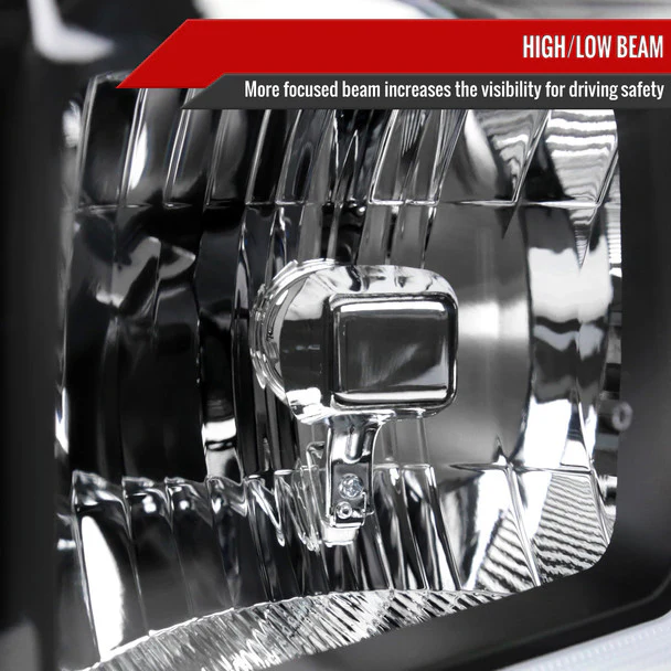 Spec-D Headlights Ford F250 F350F450 F550 Super Duty (2008-2010) OE Style w/ LED Sequential Signal - Chrome or Black - Image 12