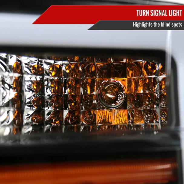 Spec-D Headlights Ford F250 F350F450 F550 Super Duty (2008-2010) OE Style w/ LED Sequential Signal - Chrome or Black - Image 15