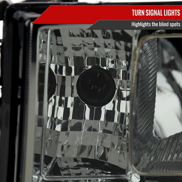 Spec-D Headlights GMC Sierra 1500 (07-13) 2500HD 3500HD (07-14) Factory Style Chrome Housing w/ Light Smoked Lens - Image 5