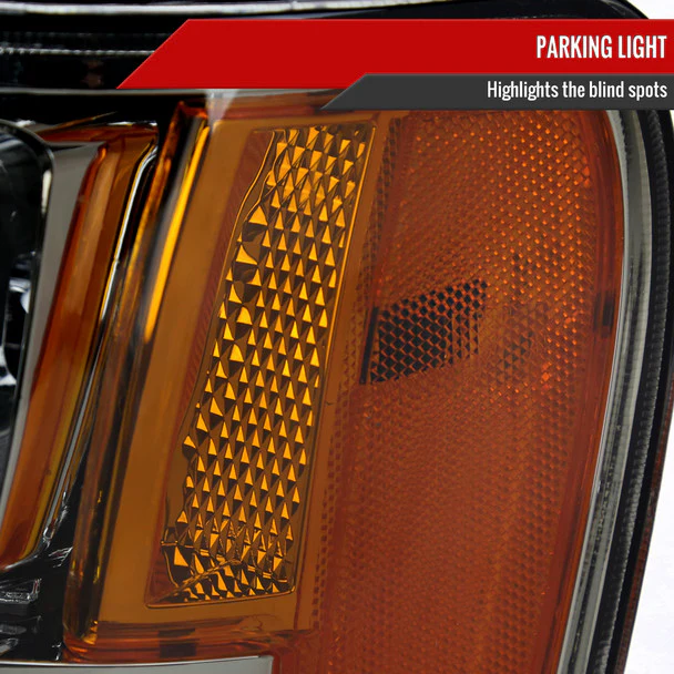 Spec-D Headlights GMC Sierra 1500 (07-13) 2500HD 3500HD (07-14) Factory Style Chrome Housing w/ Light Smoked Lens - Image 6