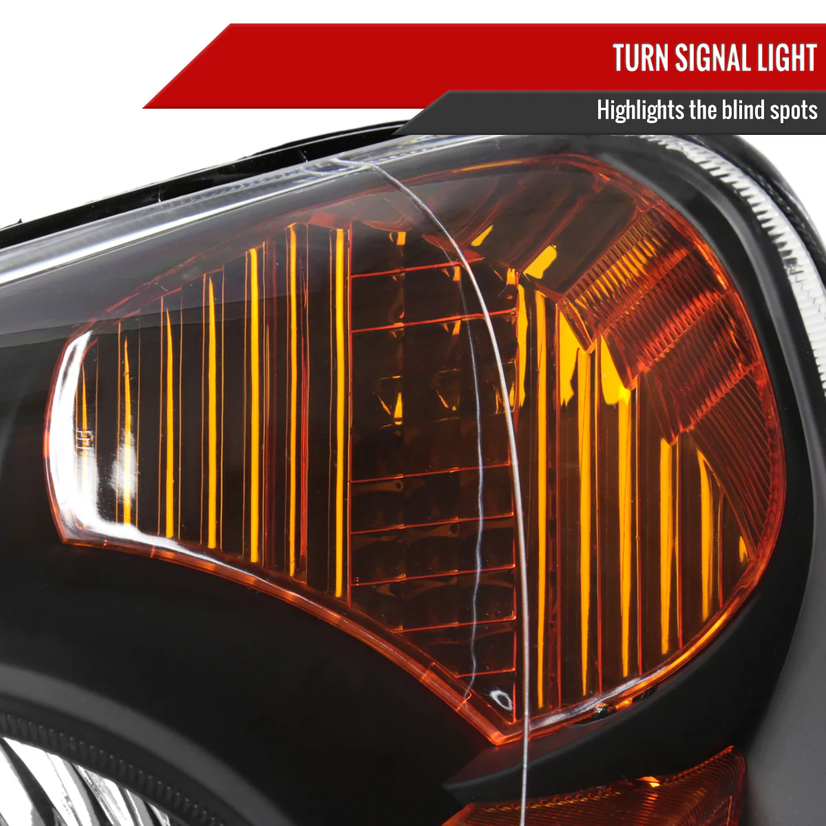 Spec-D Headlights Honda CRV (2002 2003 2004) OEM Replacement w/ Amber Corners - Image 8