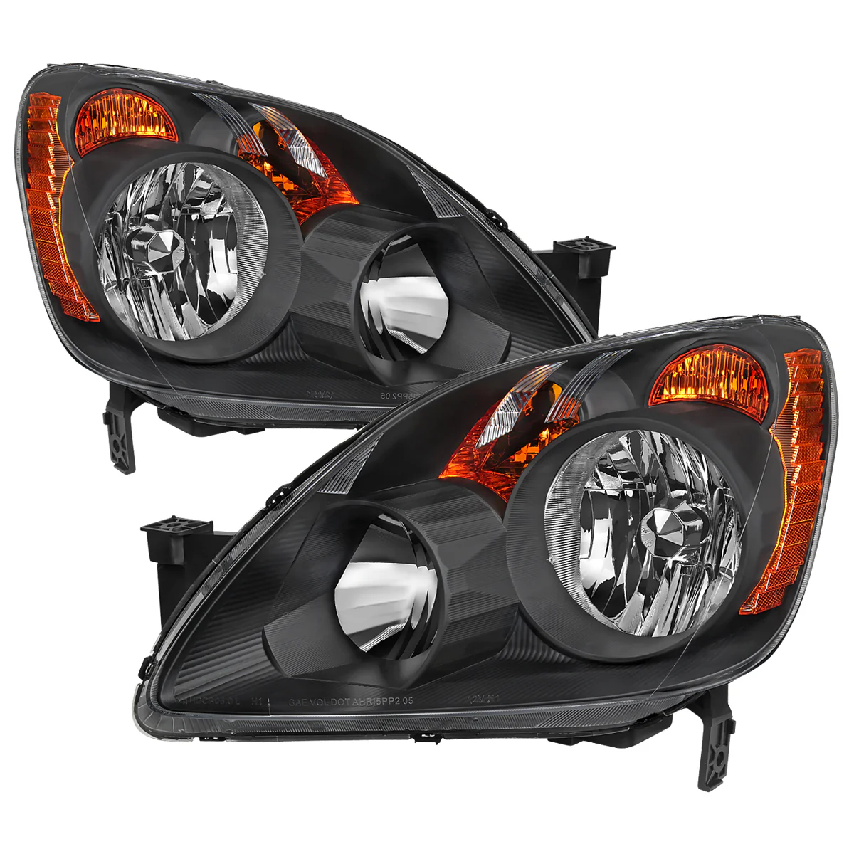 Spec-D Headlights Honda CRV (2005 2006) Japan Built CRV - OEM Replacement w/ Amber Corners - Image 2