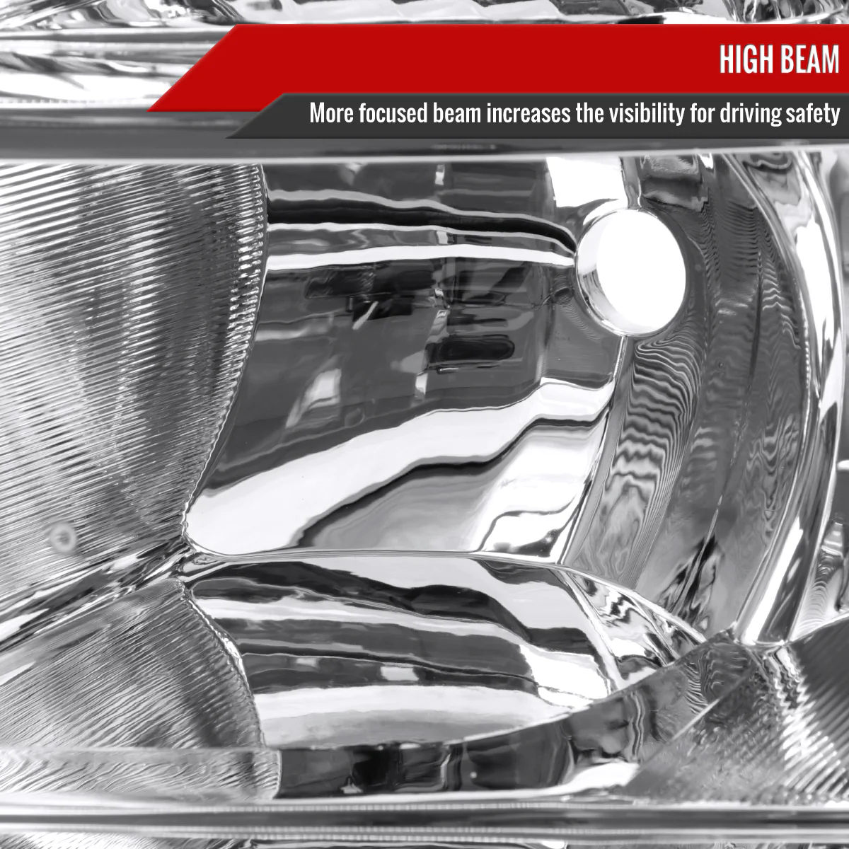 Spec-D Projector Headlights Honda Pilot (2006-2008) Chrome / Black Housing OEM Replacement - Image 10