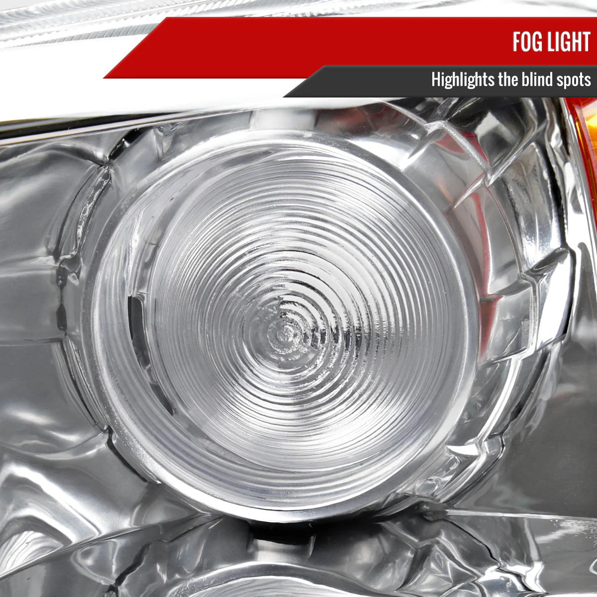Spec-D Projector Headlights Honda Pilot (2006-2008) Chrome / Black Housing OEM Replacement - Image 11