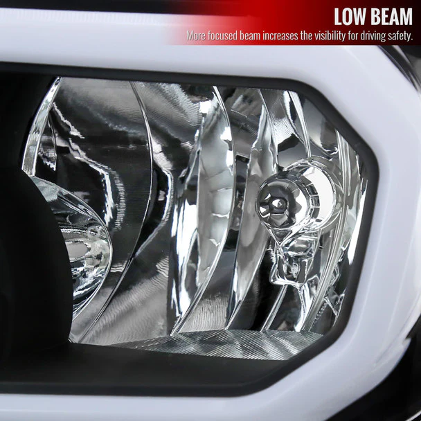 Spec-D Headlights Toyota Tundra (07-13) Sequoia (08-17) OE Style w/ LED Tube & LED Turn Signal - Chrome or Black - Image 21