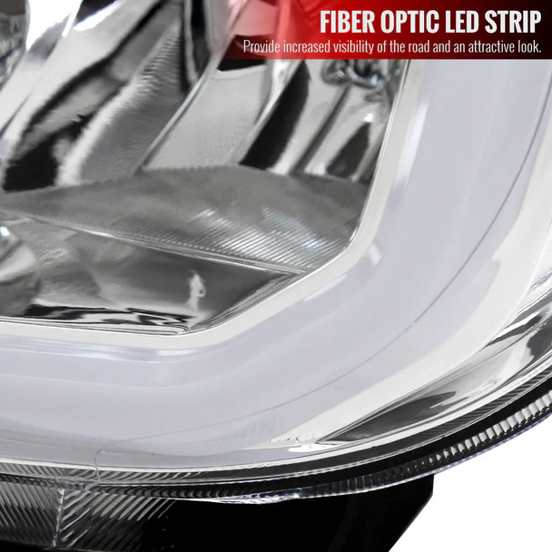 Spec-D Headlights Toyota Tundra (07-13) Sequoia (08-17) OE Style w/ LED Tube & LED Turn Signal - Chrome or Black - Image 5