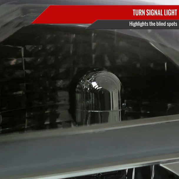 Spec-D Headlights Nissan Titan (04-15) Armada (04-07) OEM Replacement w/ LED Bar - Image 6