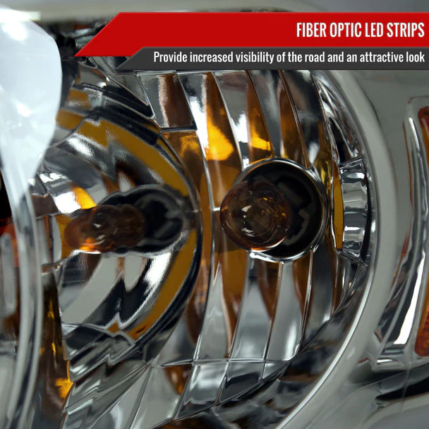 Spec-D Headlights RAM 1500 (06-08) RAM 2500 3500 (06-09) Factory Style - Chrome Housing w/ Smoked Lens - Image 4