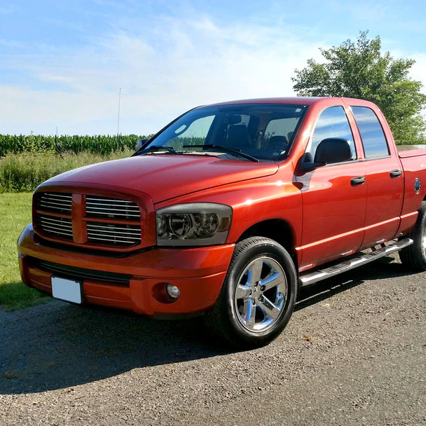 Spec-D Headlights RAM 1500 (06-08) RAM 2500 3500 (06-09) Factory Style - Chrome Housing w/ Smoked Lens - Image 9