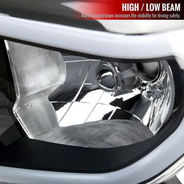 Spec-D Headlights Toyota Tundra (2014–2021) OE Style w/ LED Bar - Chrome or Black w/ Clear or Smoke Lens - Image 20