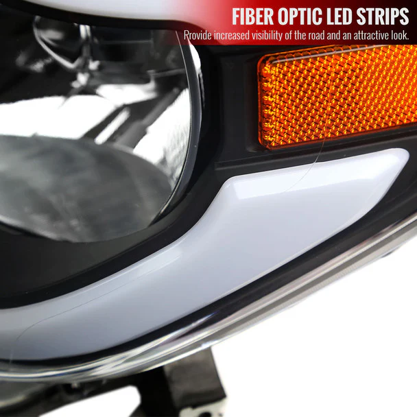 Spec-D Headlights Toyota Tundra (2014–2021) OE Style w/ LED Bar - Chrome or Black w/ Clear or Smoke Lens - Image 21