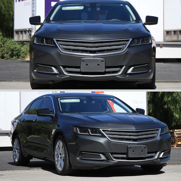 Spec-D Projector Headlights Chevy Impala (2014-2020) LED DRL w/ Sequential Turn Signal - Black - Image 10