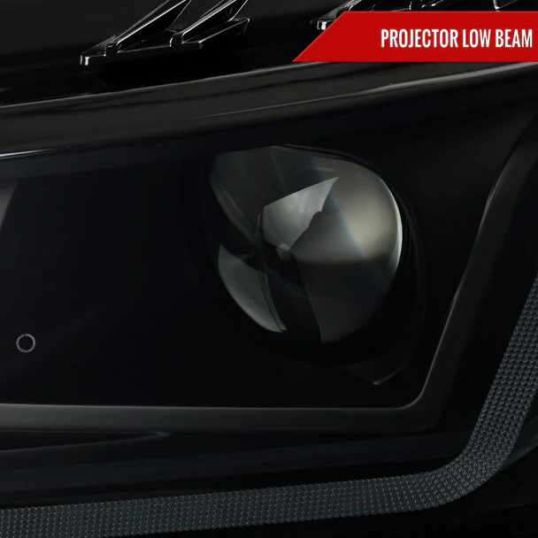 Spec-D Projector Headlights Chevy Impala (2014-2020) LED DRL w/ Sequential Turn Signal - Black - Image 5