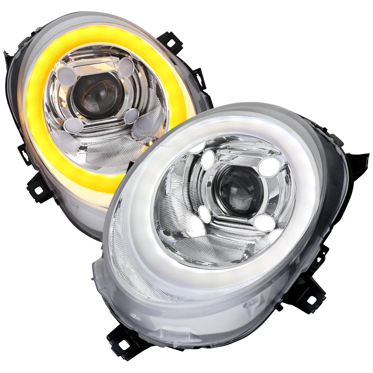 Spec-D LED Projector Headlights for Mini Cooper F55 / F56 / F57 (14-24) Clubman F54 (16-24) LED DRL Light Bar Black / Chrome - Clear or Smoked Lens - Image 17