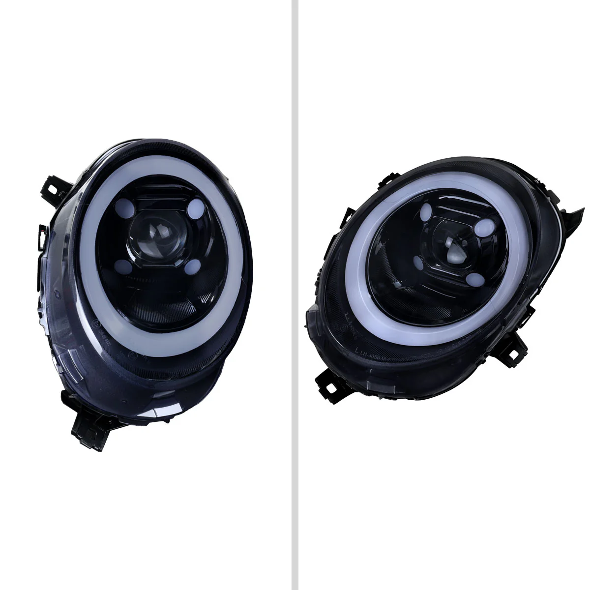 Spec-D LED Projector Headlights for Mini Cooper F55 / F56 / F57 (14-24) Clubman F54 (16-24) LED DRL Light Bar Black / Chrome - Clear or Smoked Lens - Image 2