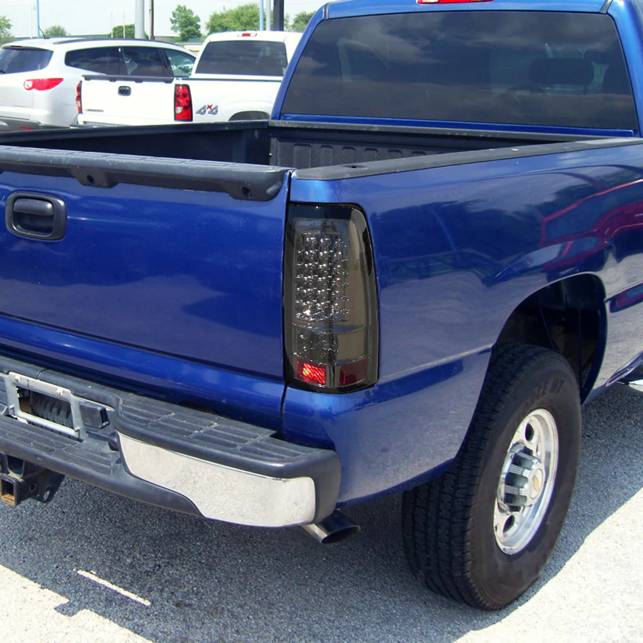 Spec-D LED Tail Lights Chevy Silverado (03-07) LED C-Bar Chrome / Red Housing or Euro Altezza Style - Image 9