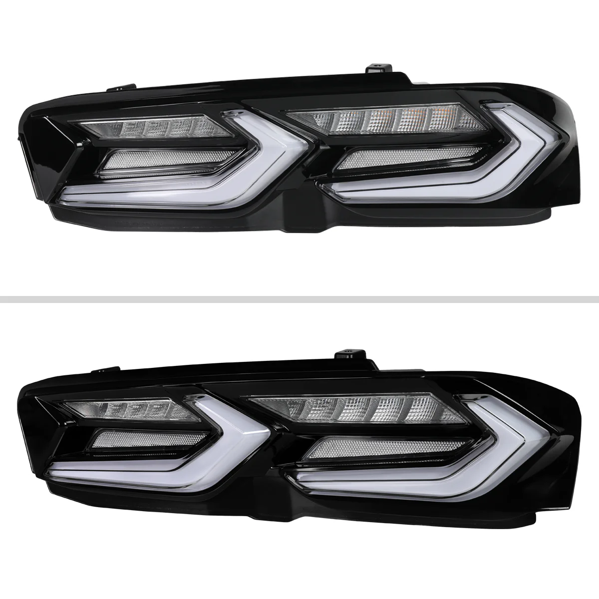 Spec-D LED Tail Lights for Chevy Camaro (2019-2023) C8 Style with Sequential Turn Signals - Clear or Smoked Lens - Image 9