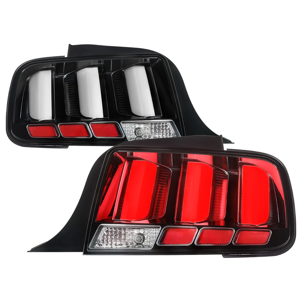 Spec-D LED Tail Lights for Ford Mustang S197 (2005-2009) Clear or Red Lens