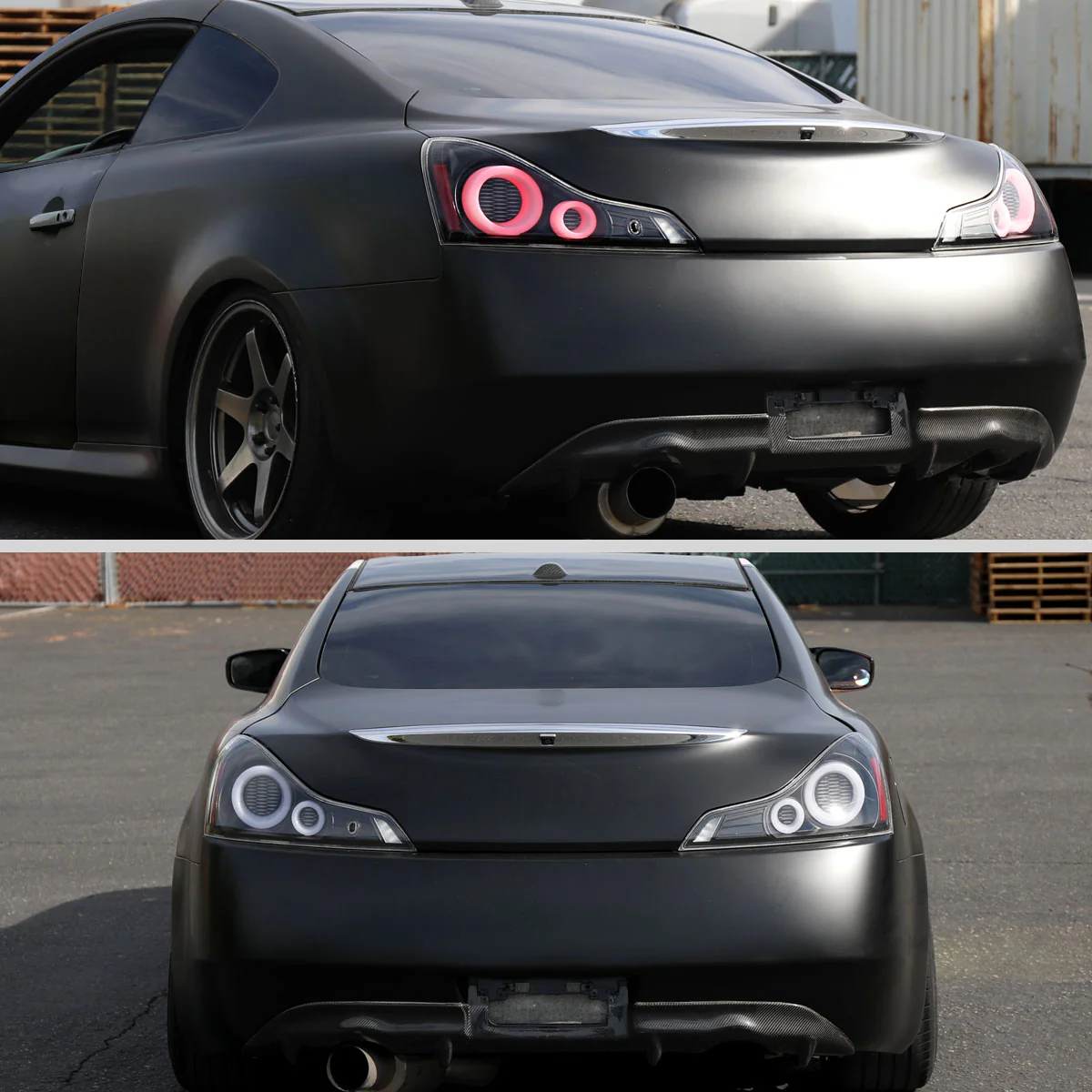 Spec-D LED Tail Lights Infiniti G37 Coupe / Q60 Coupe (08-15) Full LED w/ Sequential Turn Signals - Clear or Smoke Lens - Image 8