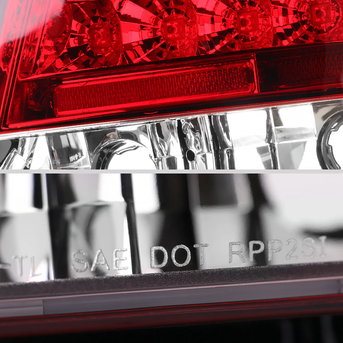 Spec-D LED Tail Lights Lexus IS300 (2001-2005) Red Lens - Image 6