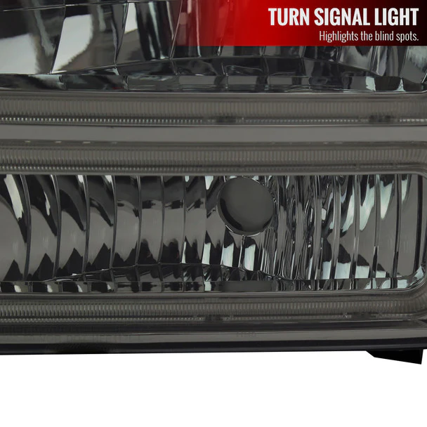 Spec-D Headlights Ford F250 F350 F450 F550 Superduty (99-04) Excursion (00-04) Euro Style OEM Replacement w/ Black or Chrome Housing - Image 15