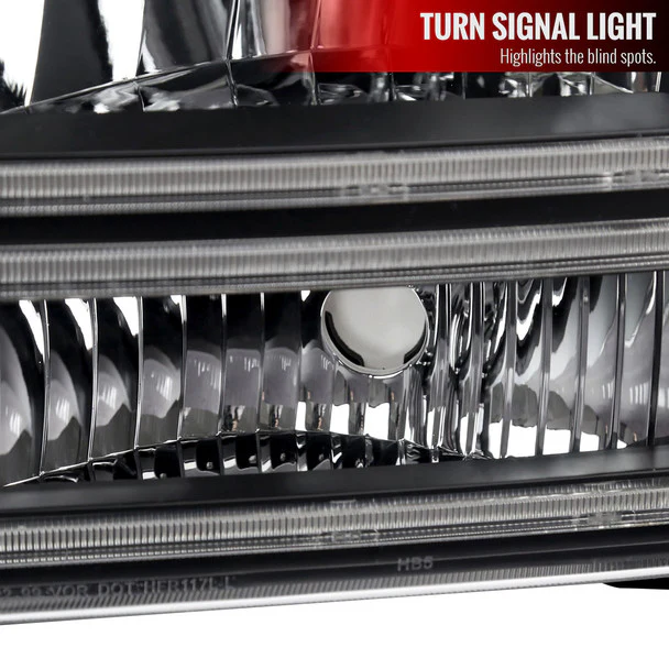 Spec-D Headlights Ford F250 F350 F450 F550 Superduty (99-04) Excursion (00-04) Euro Style OEM Replacement w/ Black or Chrome Housing - Image 24