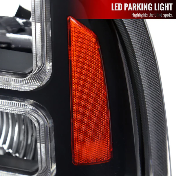 Spec-D Headlights Ford F250 F350 F450 F550 Superduty (99-04) Excursion (00-04) Euro Style OEM Replacement w/ Black or Chrome Housing - Image 25