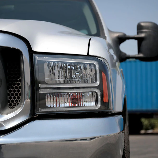 Spec-D Headlights Ford F250 F350 F450 F550 Superduty (99-04) Excursion (00-04) Euro Style OEM Replacement w/ Black or Chrome Housing - Image 30