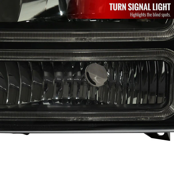 Spec-D Headlights Ford F250 F350 F450 F550 Superduty (99-04) Excursion (00-04) Euro Style OEM Replacement w/ Black or Chrome Housing - Image 35
