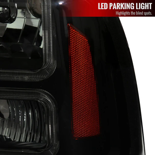 Spec-D Headlights Ford F250 F350 F450 F550 Superduty (99-04) Excursion (00-04) Euro Style OEM Replacement w/ Black or Chrome Housing - Image 36