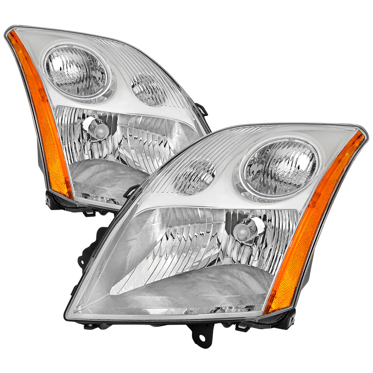 Spec-D OEM Replacement Headlights Nissan Sentra 2.0 (07-09) Black w/ Clear or Smoked Lens - Image 3