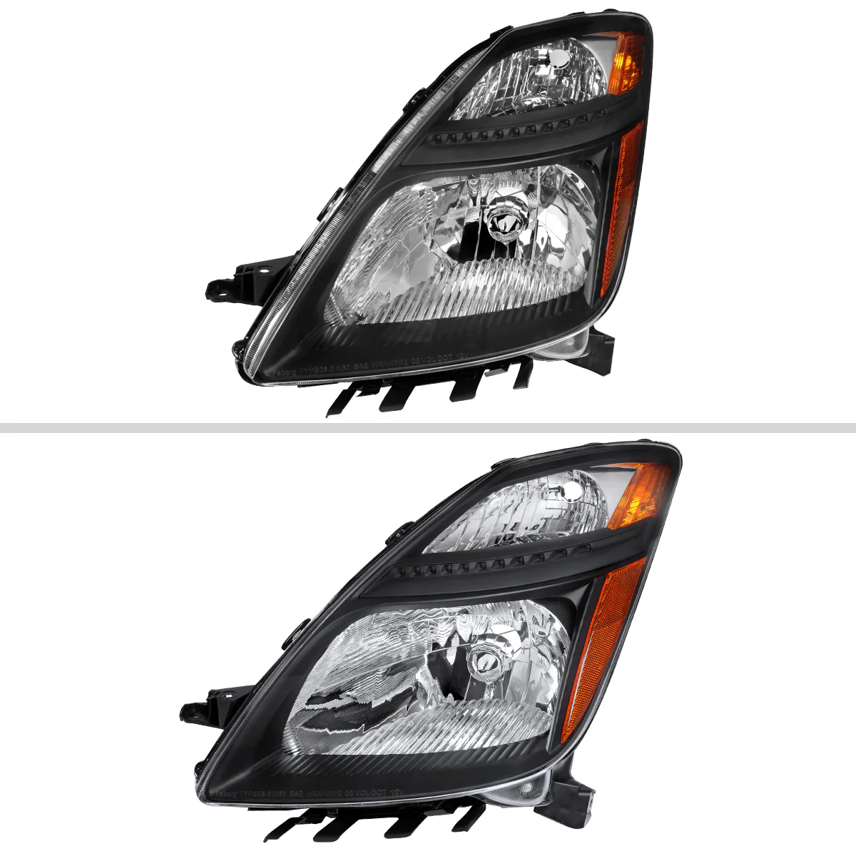 Spec-D OEM Replacement Headlights Toyota Prius (06-09) Matte Black or Chrome - Image 7