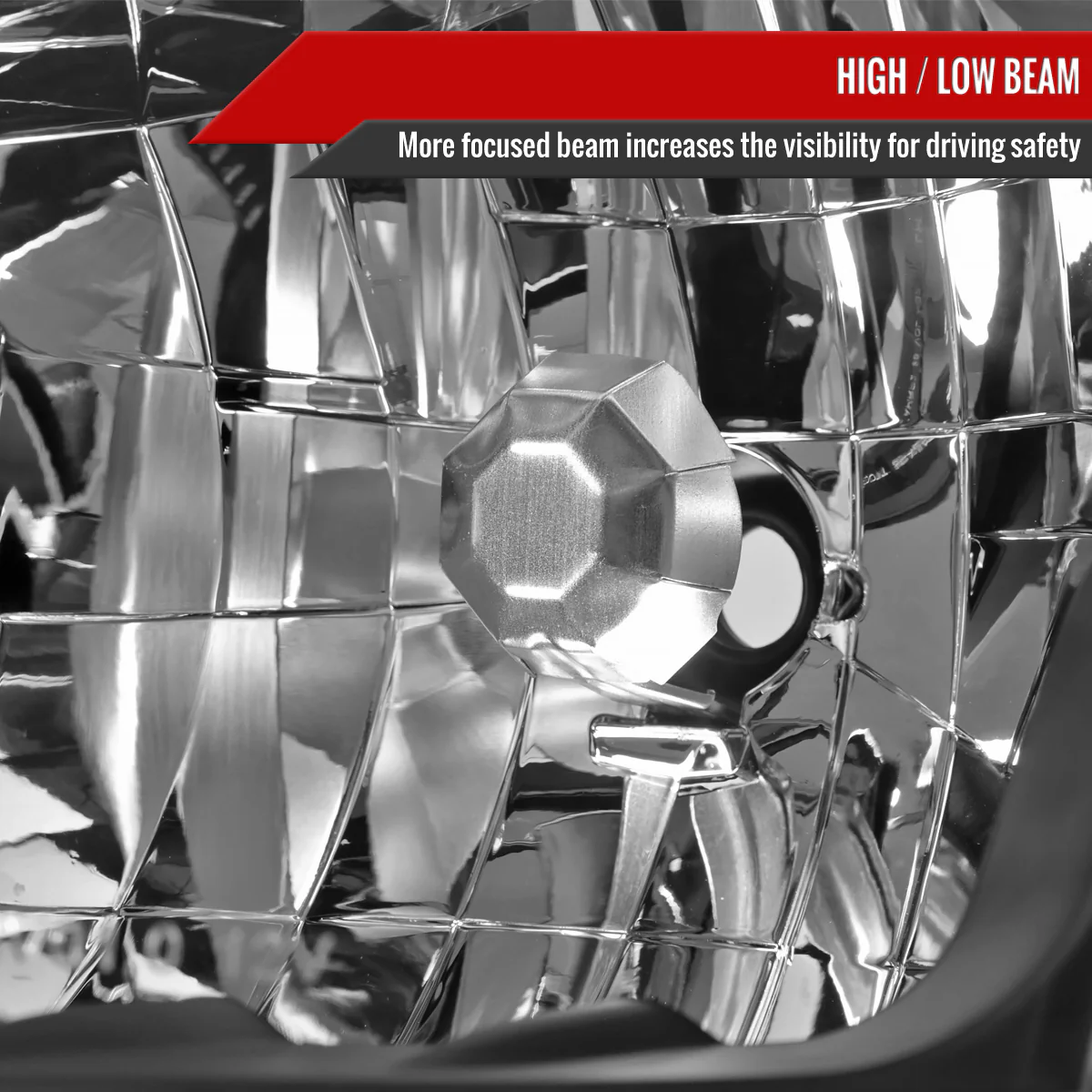 Spec-D OEM Replacement Headlights Toyota RAV4 (01-03) Non Sport - Black / Smoked / Clear - Image 7