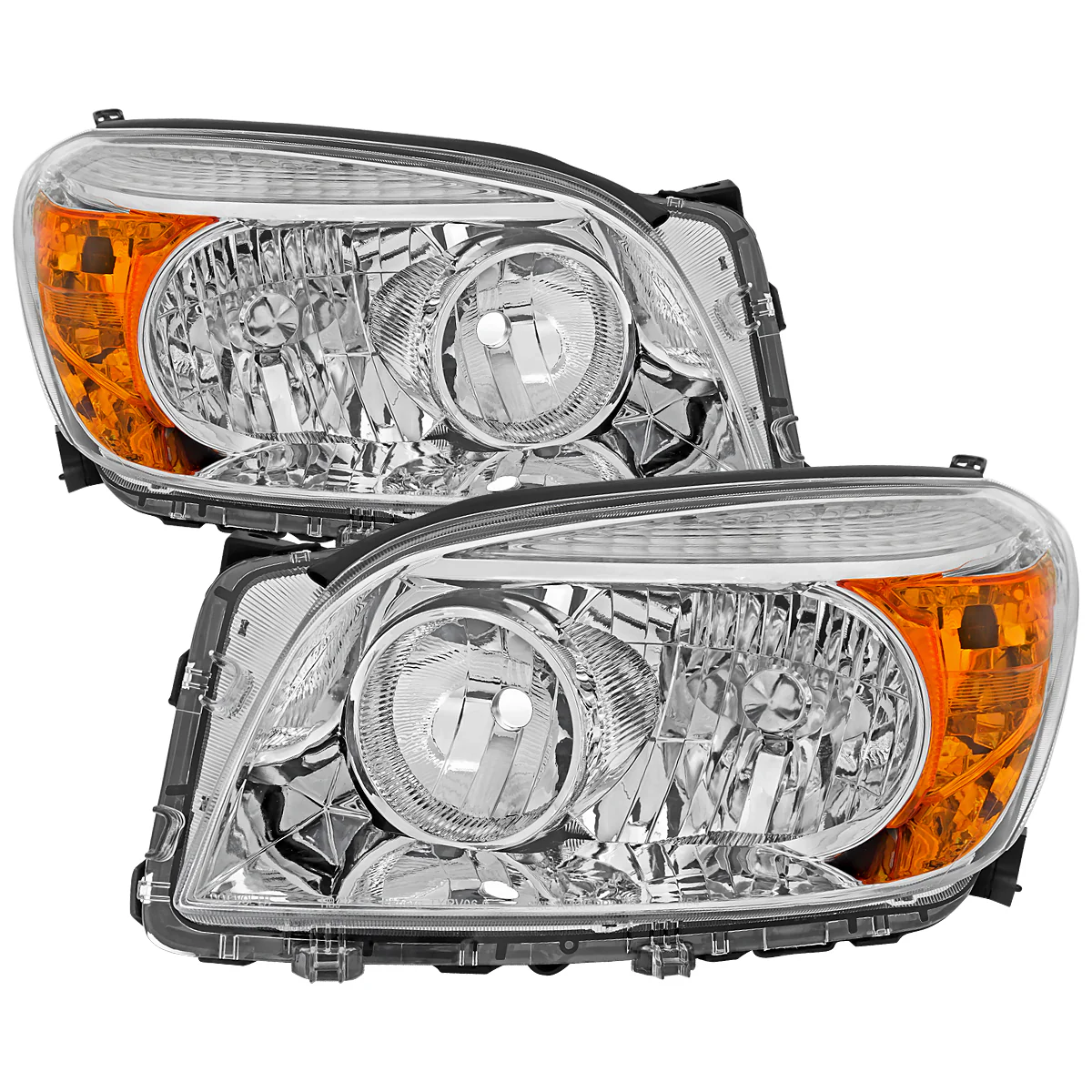 Spec-D OEM Replacement Headlights Toyota RAV4 (06-08) Base or Limited - Black / Smoked / Clear - Image 4