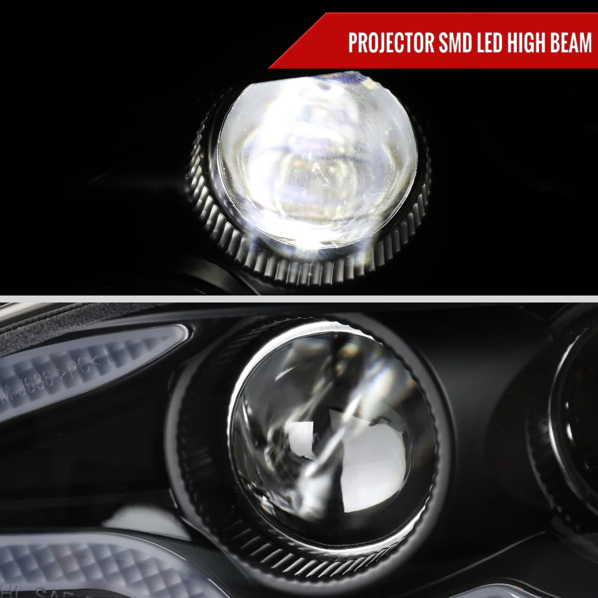 Spec-D Projector Full LED Headlights Lexus IS250 / IS350 (2014-2016) Chrome / Gloss Black / Matte Black Housing - Image 10